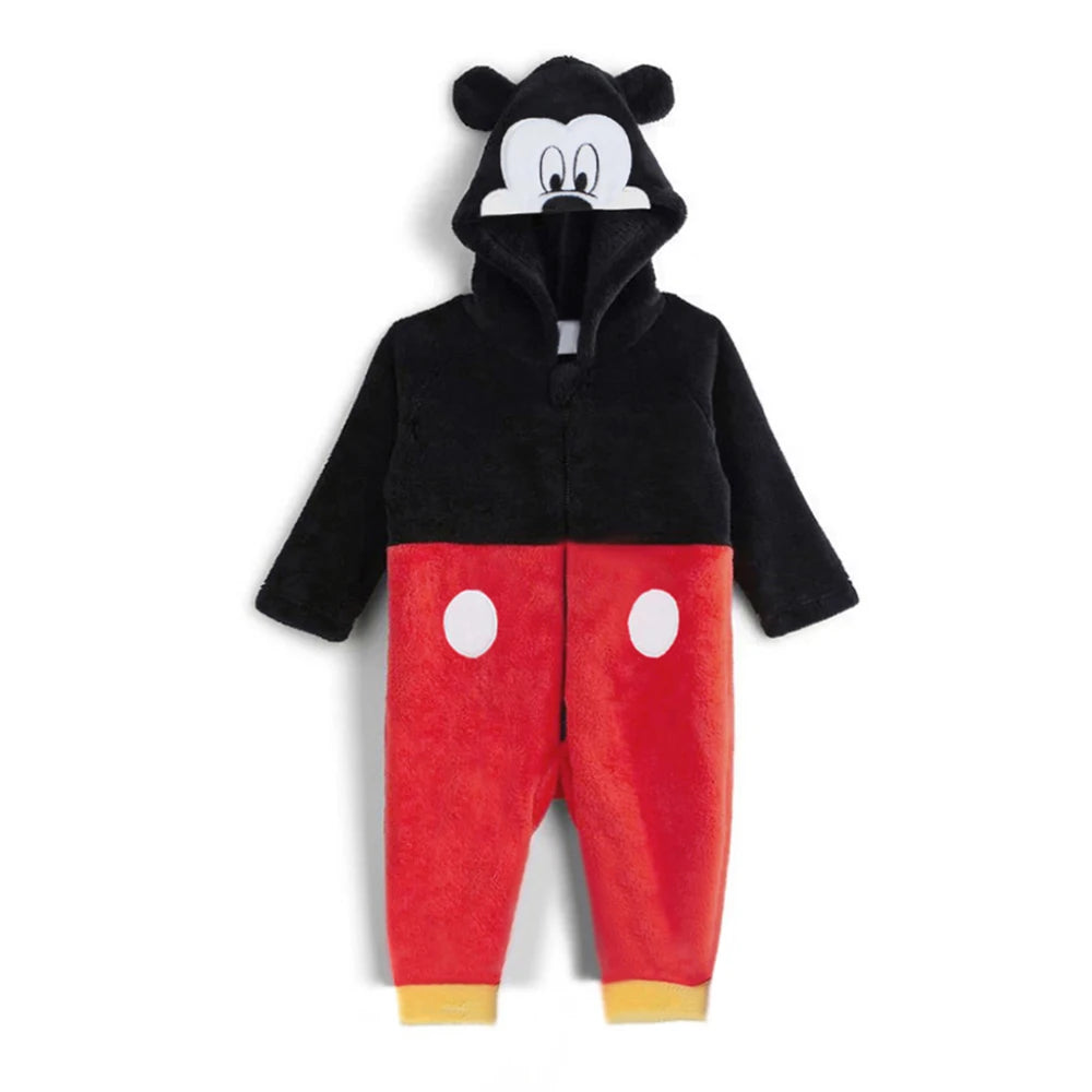 0-2 Jahre Baby Strampler für Frühling & Herbst – Warmer Fleece Overall mit Tiermotiv für Jungen und Mädchen