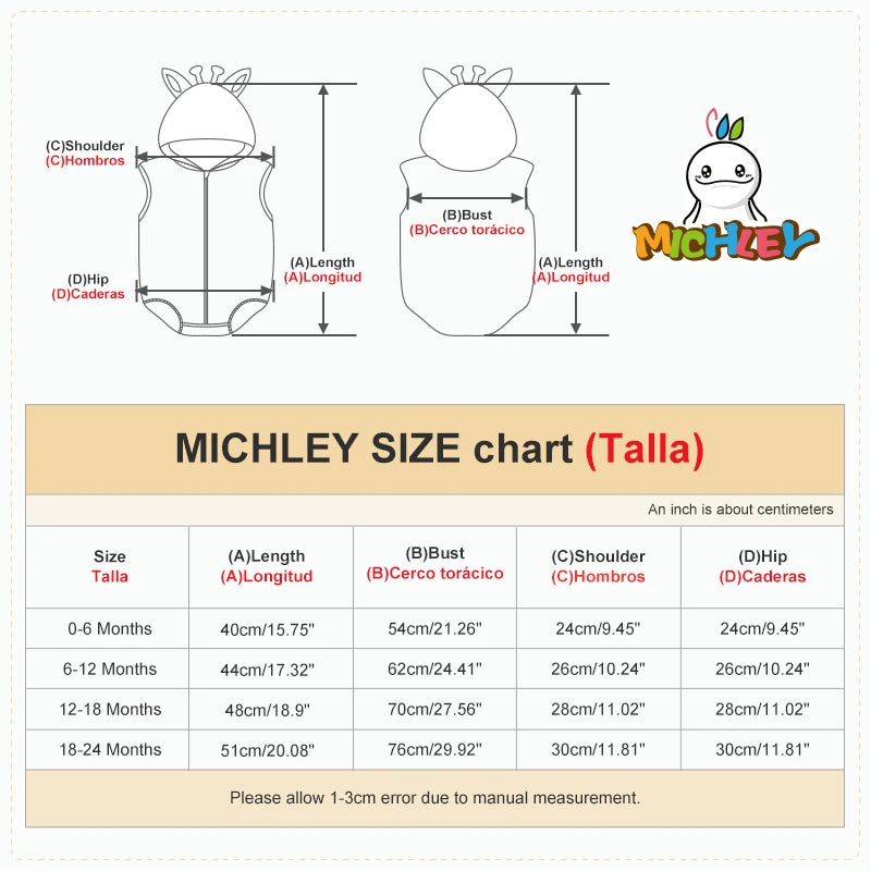 MICHLEY Karneval Baby Strampler – Süßer Body für Neugeborene & Kleinkinder – Ideal für Halloween und Fotografie